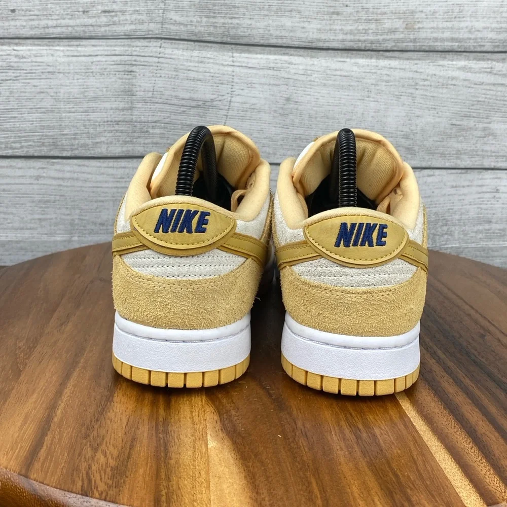 Nike Dunk Low Celestial Gold Sail Suede Sneakers DV7411-200 Womens Shoe Size 7.5